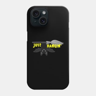 Just Hangin' Bat and Broomstick Phone Case