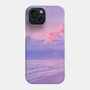 Purple Beach And Ocean Phone Case