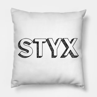 STYX <\\> Typography Design Pillow