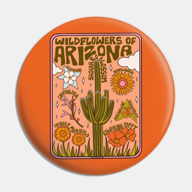 Arizona Wildflowers Pin by Doodle by Meg