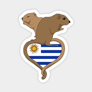 Gerbil Uruguay (light) Magnet