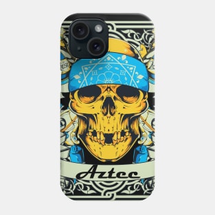 Aztec Floral Zombie Skull Phone Case