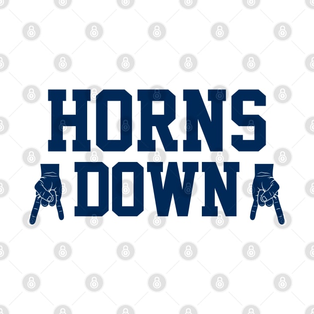 Horns Down - Gold/Navy by KFig21