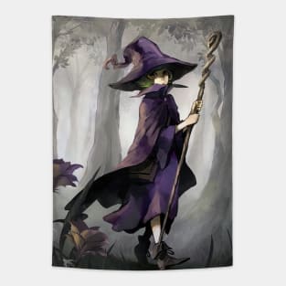 Bravery Little Witch Tapestry