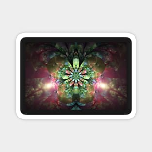 Fractal orchid Magnet