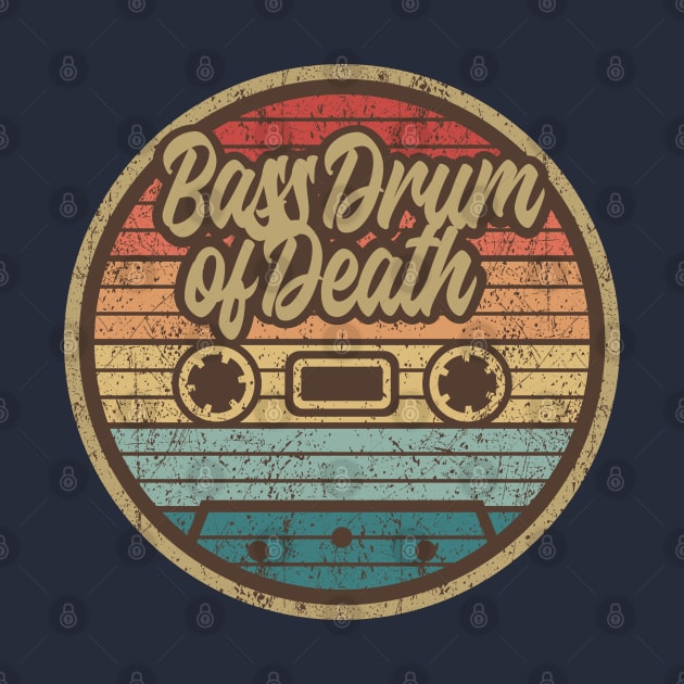 Bass Drum of Death Retro Cassette Circle by penciltimes