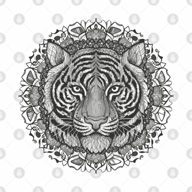 Tiger art face by Style Troop