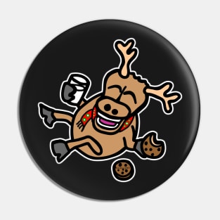 Laughing Reindeer Pin