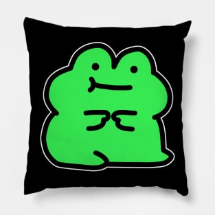 Cute Shy Frog Pillow