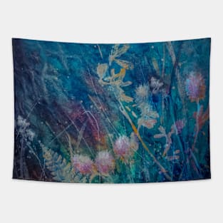 Botanical watercolor painting Tapestry