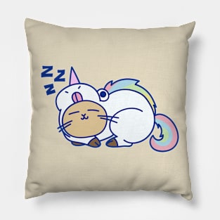 Sleepy Unicorn Cat Pillow