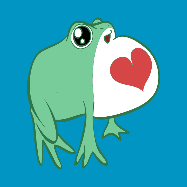 Green Love Frog by saradaboru