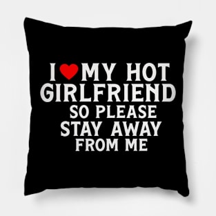 I Love My Girlfriend Boy Pillow