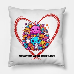 Monsters also need LOVE Pillow