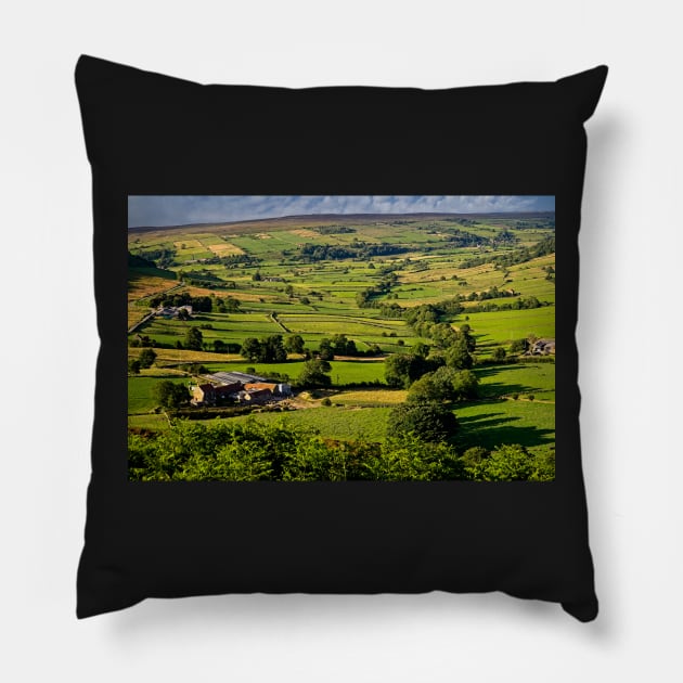 Yorkshire Moors Landscape Pillow by MartynUK