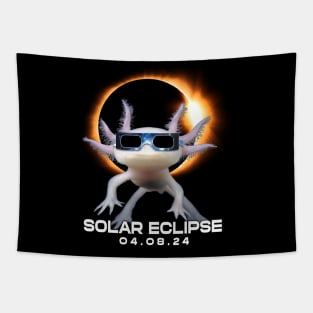 Celestial Axolotl Eclipse: Trendy Tee for Axolotl Admirers and Eclipses Tapestry