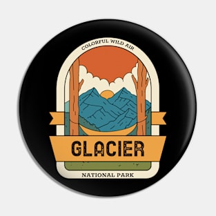 Glacier National Park Vintage Travel Pin