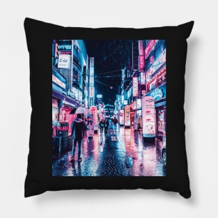 Hong Kong - A Neon Wonderland Pillow