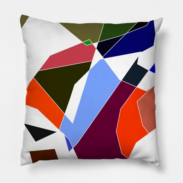 Tiffany abstract Pillow by Nikokosmos