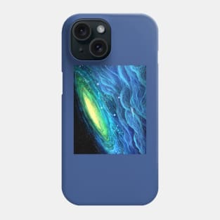 Arm of Galaxy and Spaceship Phone Case