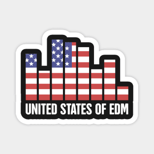 Patriotic USA Flag – United States of EDM Magnet