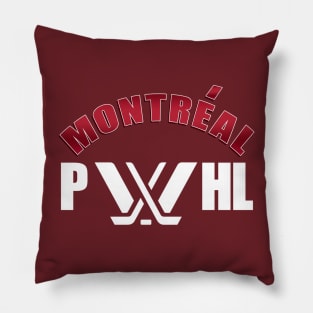 Montreal PWHL white color Pillow