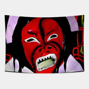 Art Brut Horror Geisha Tapestry