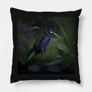 Tricolored Heron Pillow