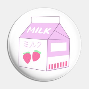 Strawberry Milk Carton Pin