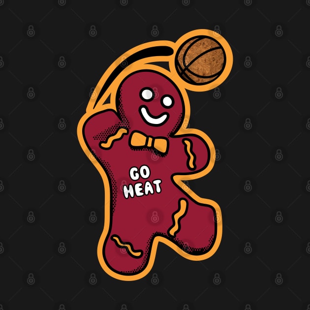 Miami Heat Gingerbread Man by Rad Love