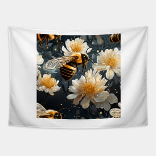 Honeycomb and Bee Pattern 3 Tapestry