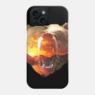 Sunset Bear Phone Case