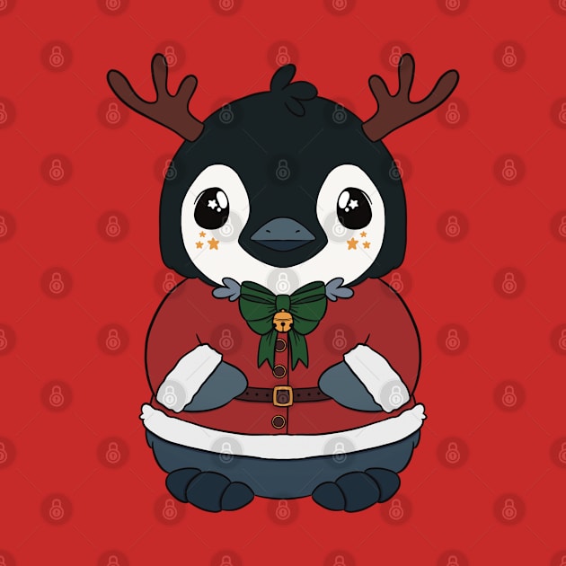 Santa penguin by amys_warehouse 