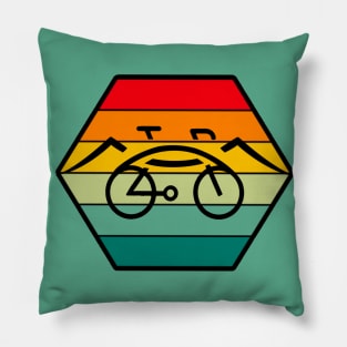 La Crosse Bridge Cycling Graphic Pillow