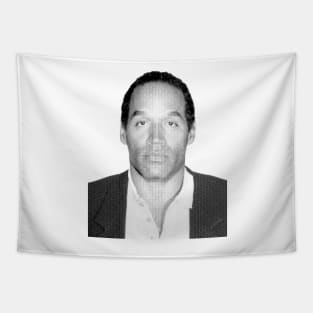 Oj Simpson mugshot Tapestry