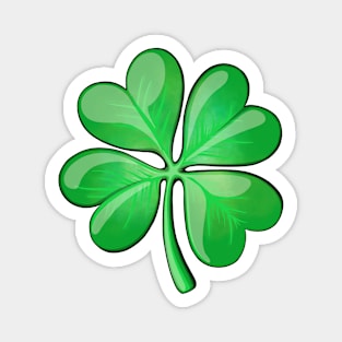 Reva Prisma emoji lucky clover Magnet