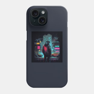 Cyberpunk Man PixelArt Phone Case