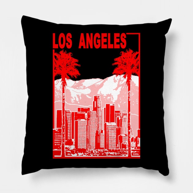 Los Angeles Pillow by NewSignCreation