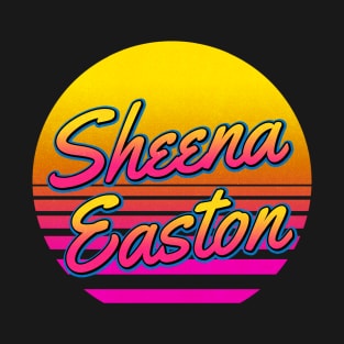 Sheena Personalized Name Birthday Retro 80s Styled Gift T-Shirt