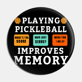 Playing Pickleball Improves Memory Pickleball Pin