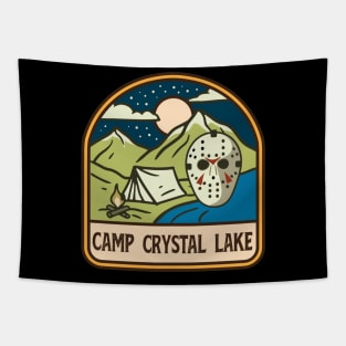 Camp Crystal Lake Badge Tapestry