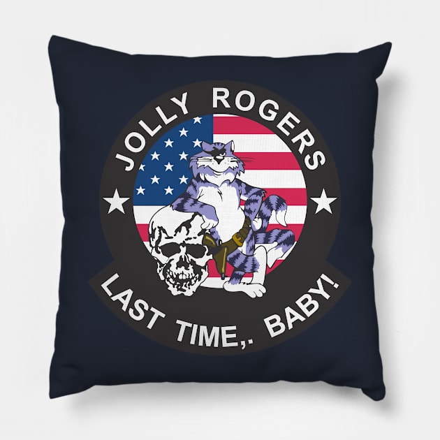 Tomcat VF-103 Jolly Rogers Pillow by MBK