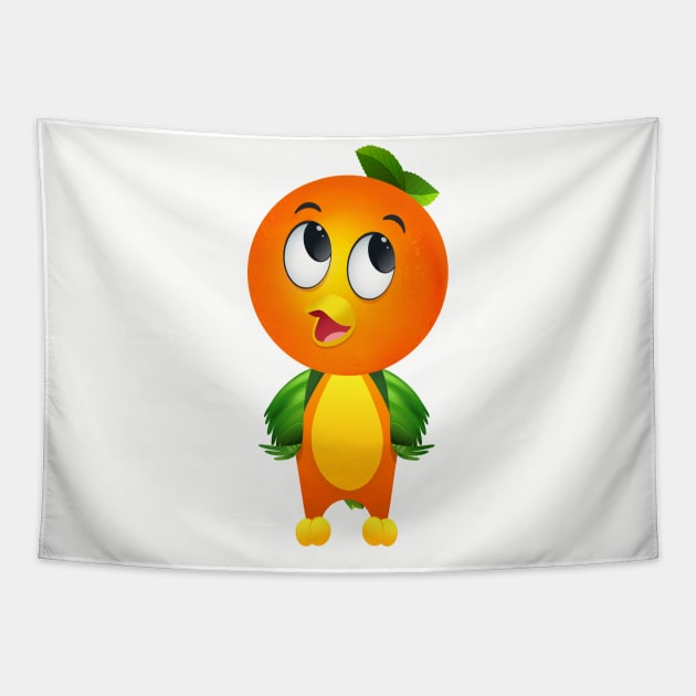 Florida Orange Bird Tapestry by ThemeParkProps