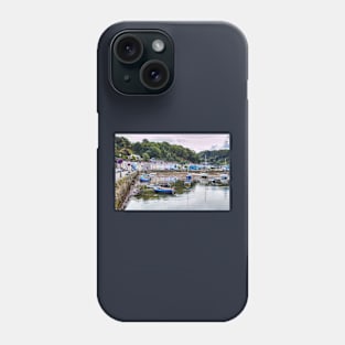 Fishguard Town Harbour Fishing Boats, Pembrokeshire, Wales Phone Case