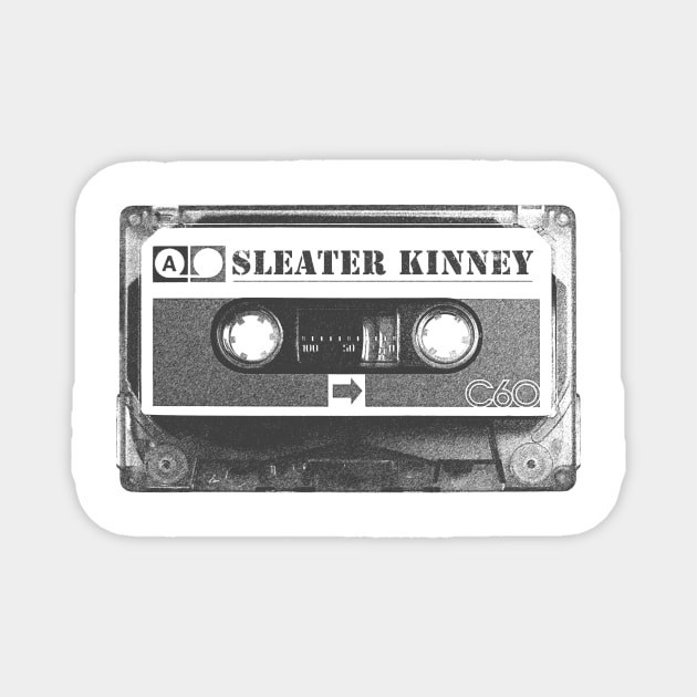 Sleater Kinney - Sleater Kinney Old Cassette Pencil Style Magnet by Gemmesbeut