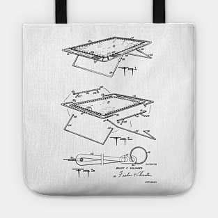 Trampoline Vintage Patent Hand Drawing Tote