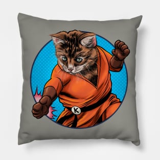 Karate kitten Pillow