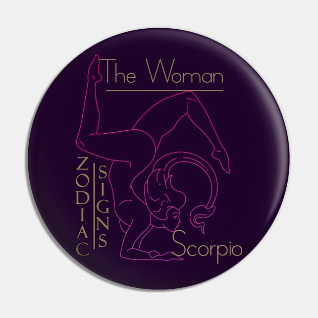 The woman Scorpio Pin by KrasiStaleva