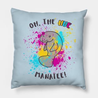 Oh, the Hue Manatee Pillow