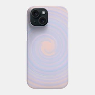 Circle of Digital Abstract with Soft Pastel Color Palette Phone Case